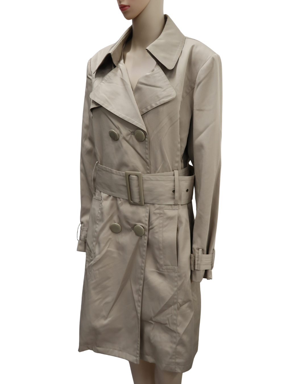 Manteau long beige - Yessica - M