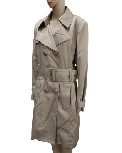 Manteau long beige - Yessica - M