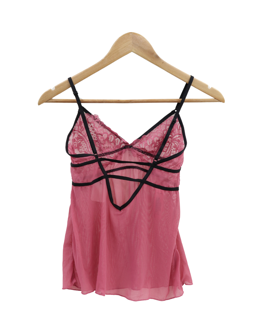 Top rose poudré et noir - Hunkemoller - XS