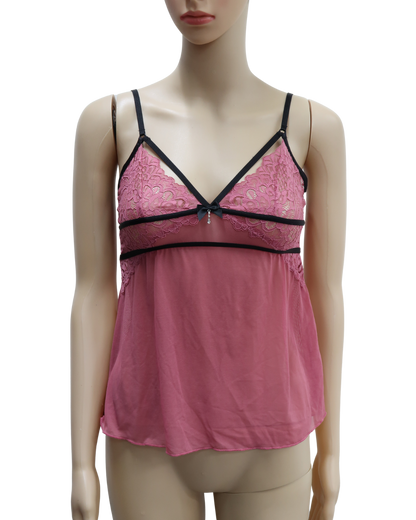 Top rose poudré et noir - Hunkemoller - XS