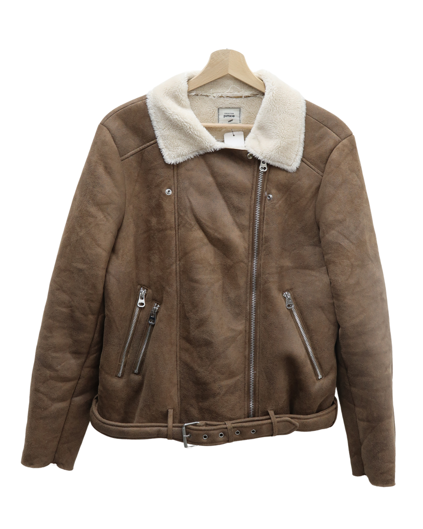 Bombardier marron avec doublure beige - Pimkie - M/L