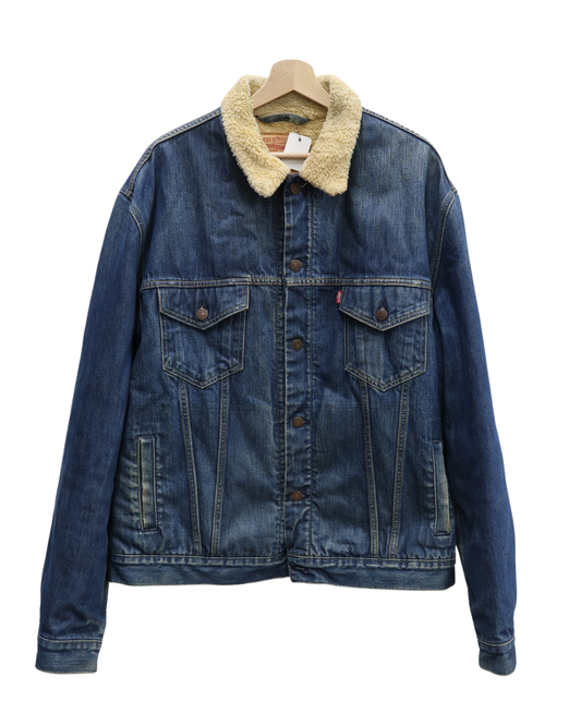 Veste en jeans foncé délavé - Levi's - XL