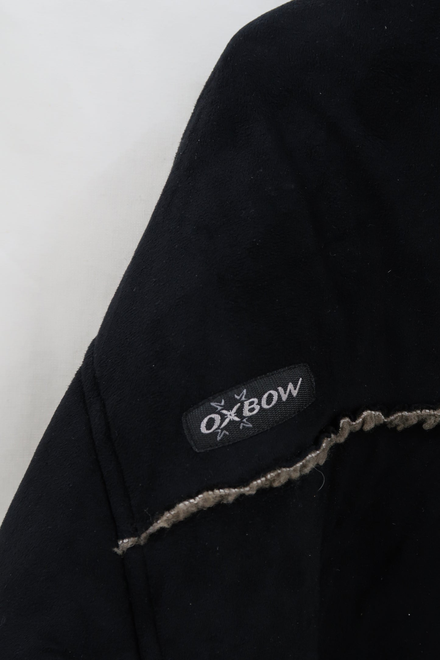 Manteau noir à fourrure marron - Oxbow - XL