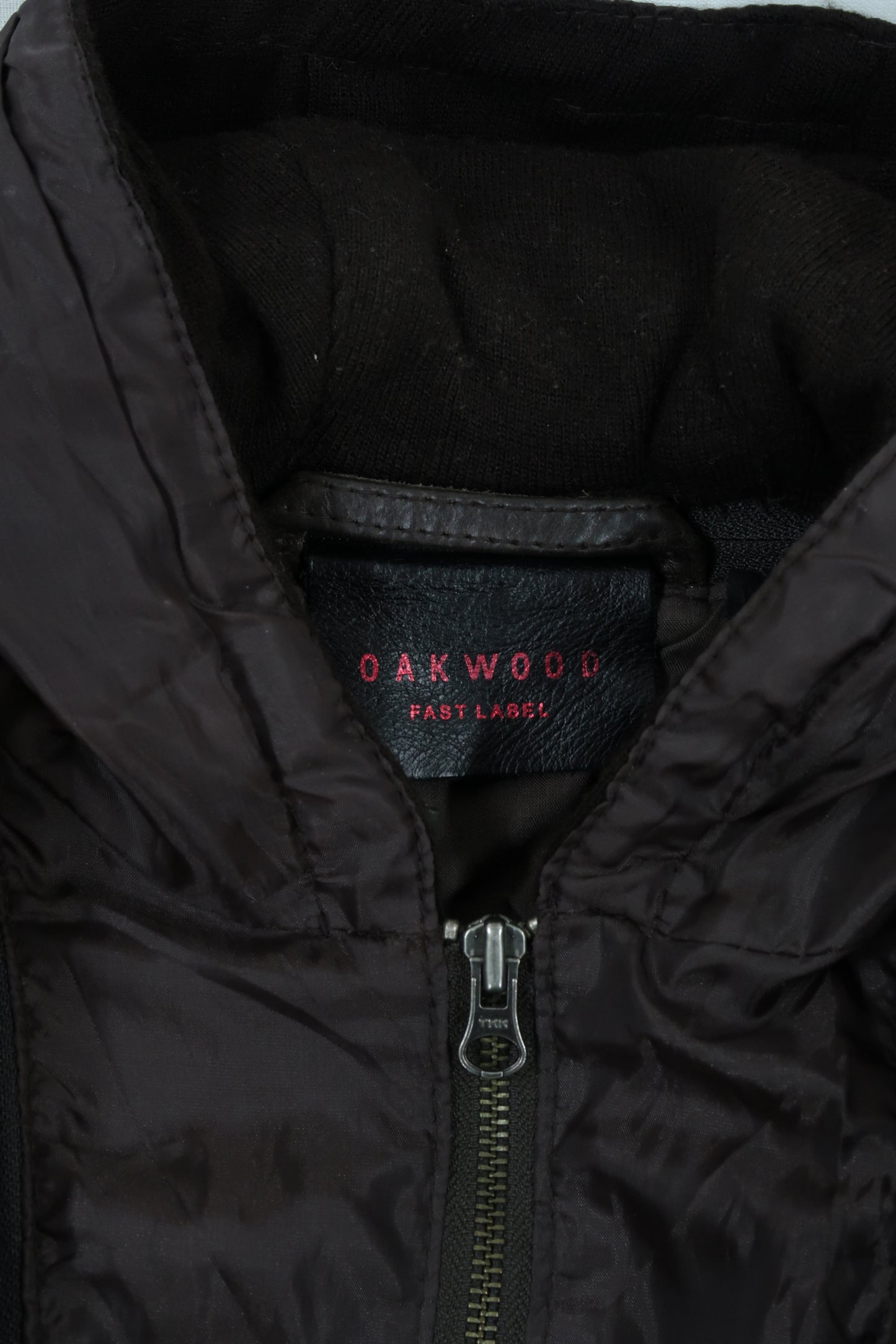 Manteau en cuir à capuche - Oakwood - M