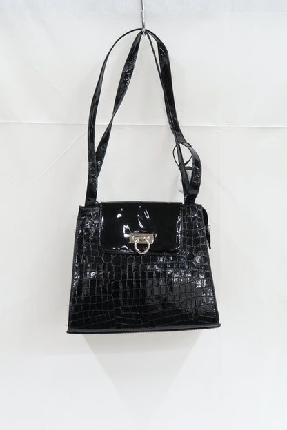 Sac à bandoulière noir glossy - C&A