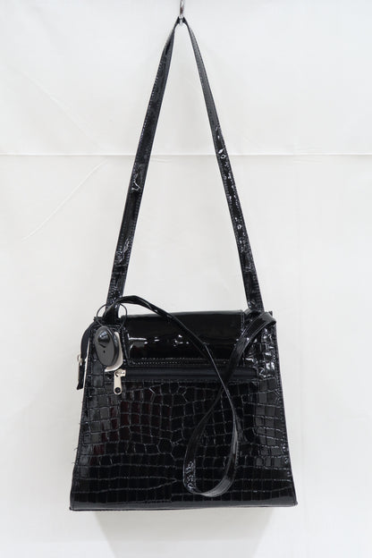 Sac à bandoulière noir glossy - C&A