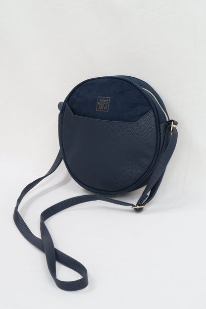 Sac rond à bandoulière bleu - Karl Marc John