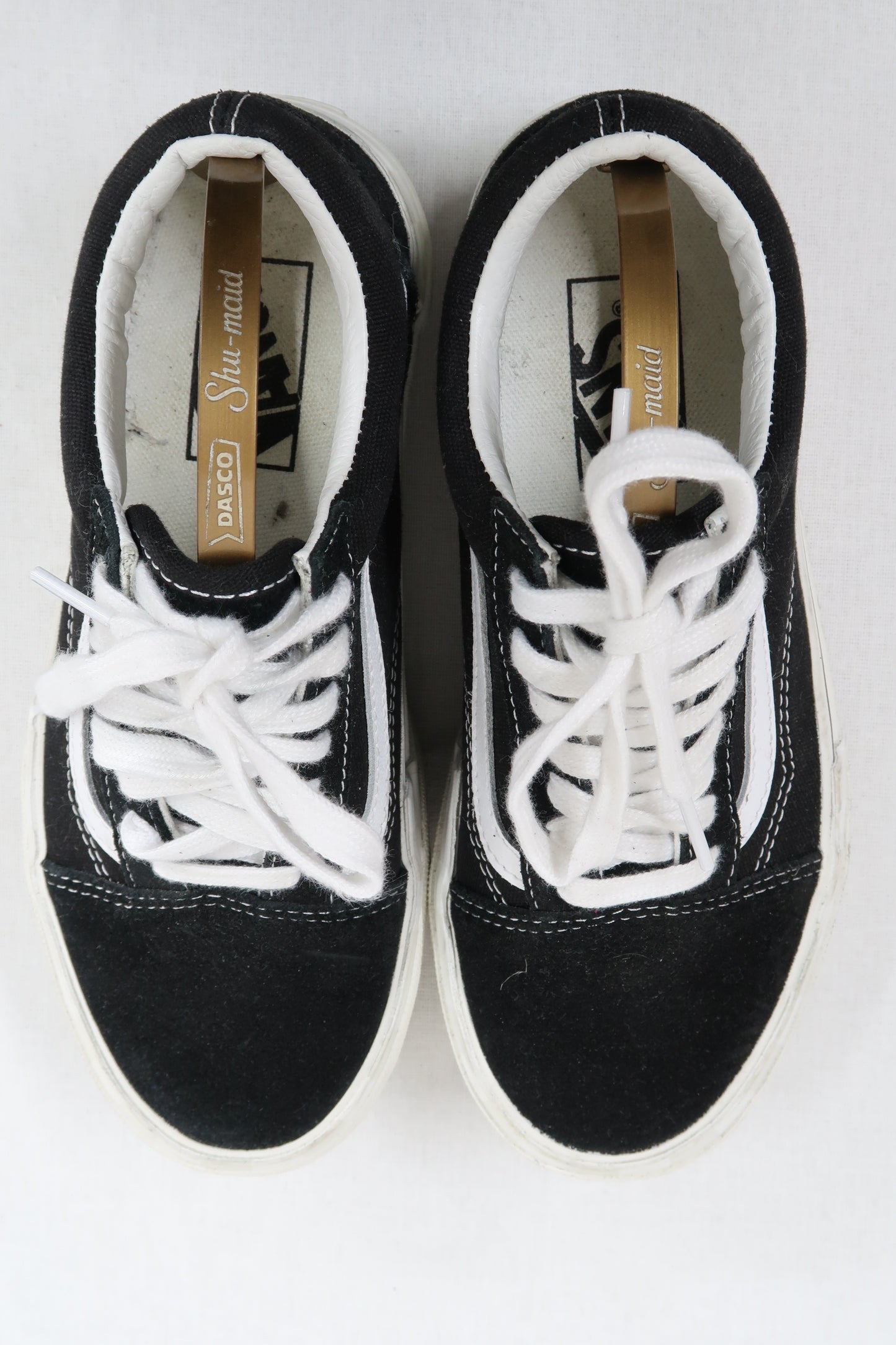 Chaussures plateforme noires et blanches - Vans - 36