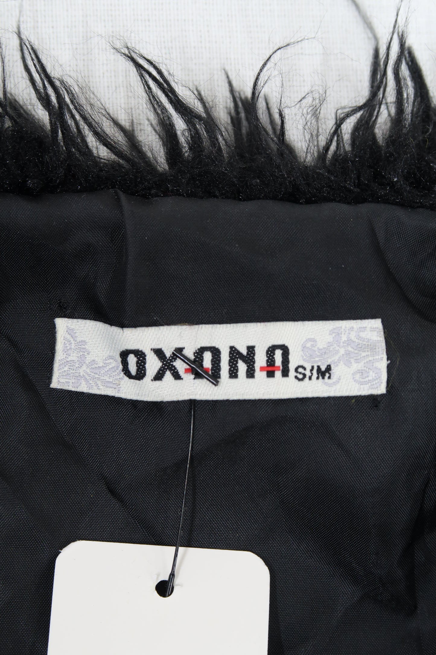 Veste noire fourrrure - Oxana - S/M