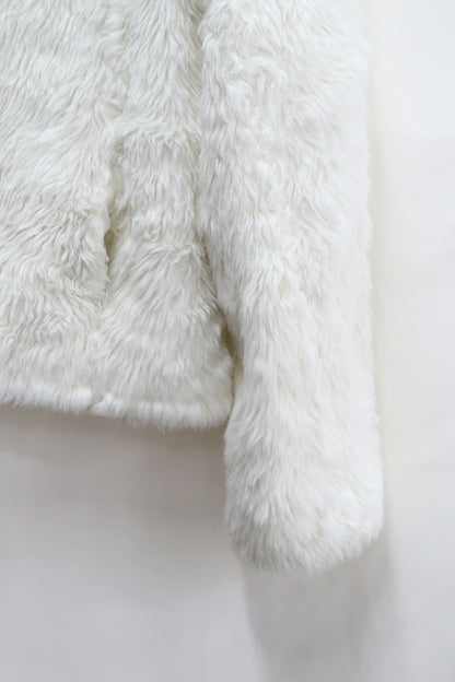 Manteau en fourrure blanc - Jennyfer - L