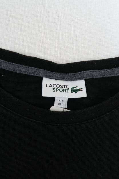 T-shirt noir et gris à manches courtes - Lacoste - L