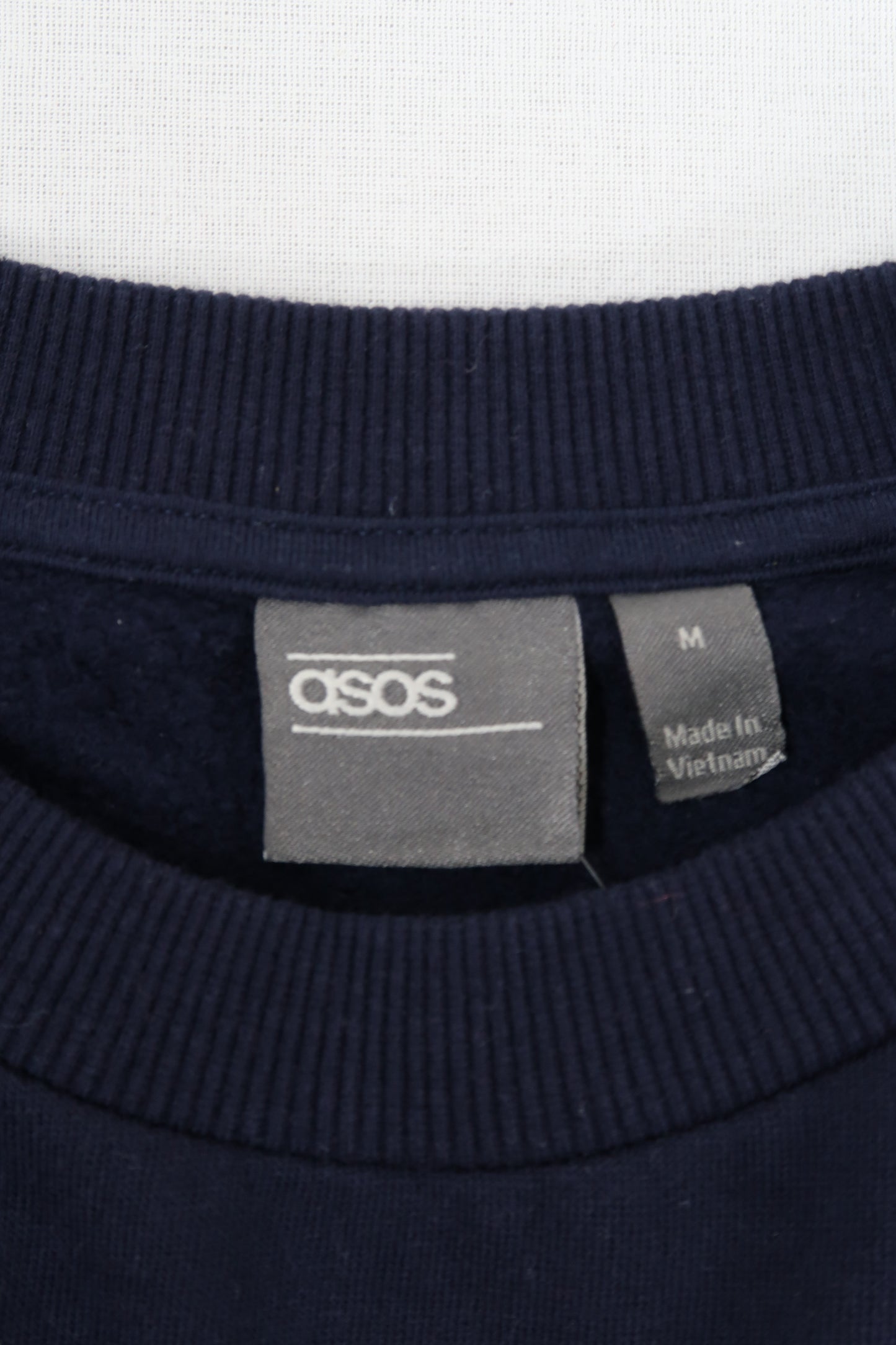 Pull bleu marine à manches longues - ASOS - M