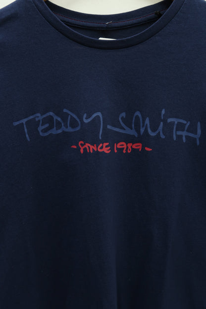 T-shirt bleu marine à manches longues - Teddy Smith - L