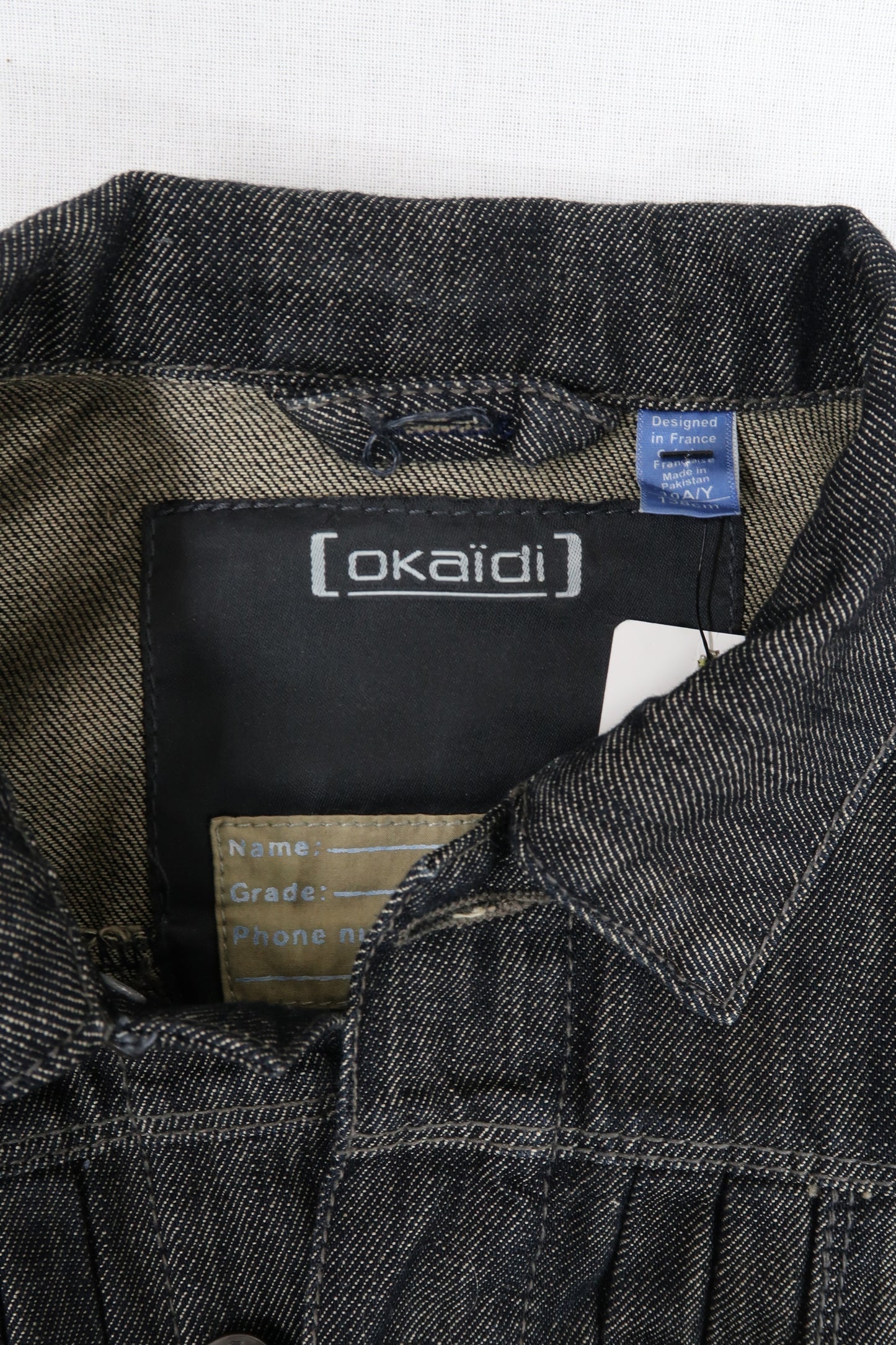 Veste en jean foncé - Okaïdi - 10 ans (138cm) - Garçon