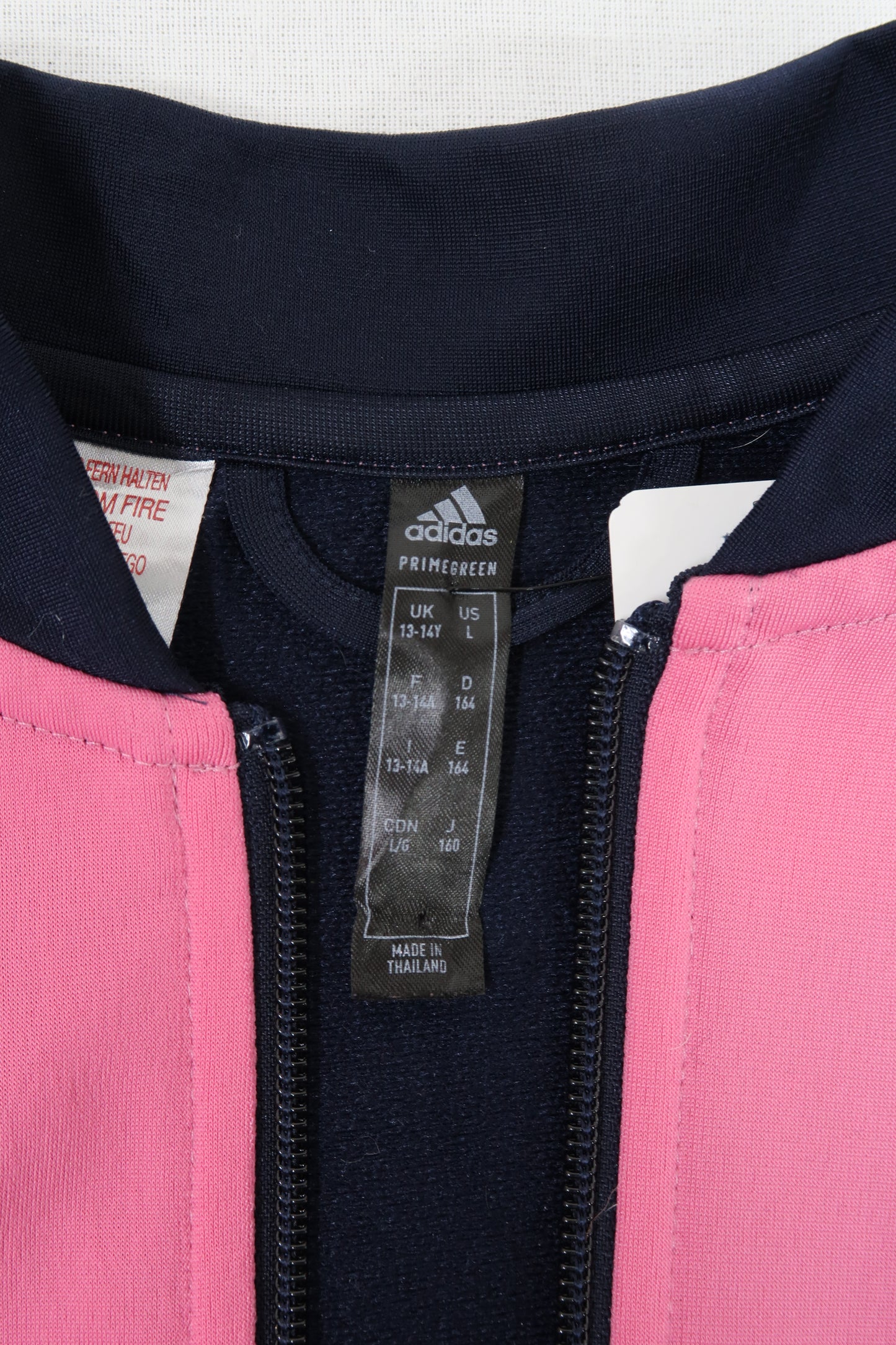 Veste rose & bleu marine - Adidas - 13/14 ans - Fille