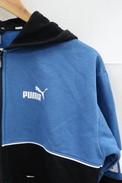 Gilet à capuche noir & bleu - Puma - 13/14 ans - Garçon