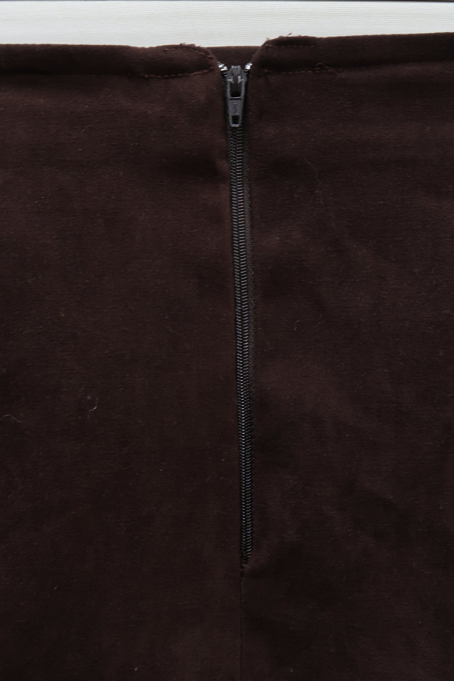 Jupe marron en velour - 3 suisses - XL