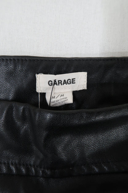 Jupe noire en simili cuir - Garage - M