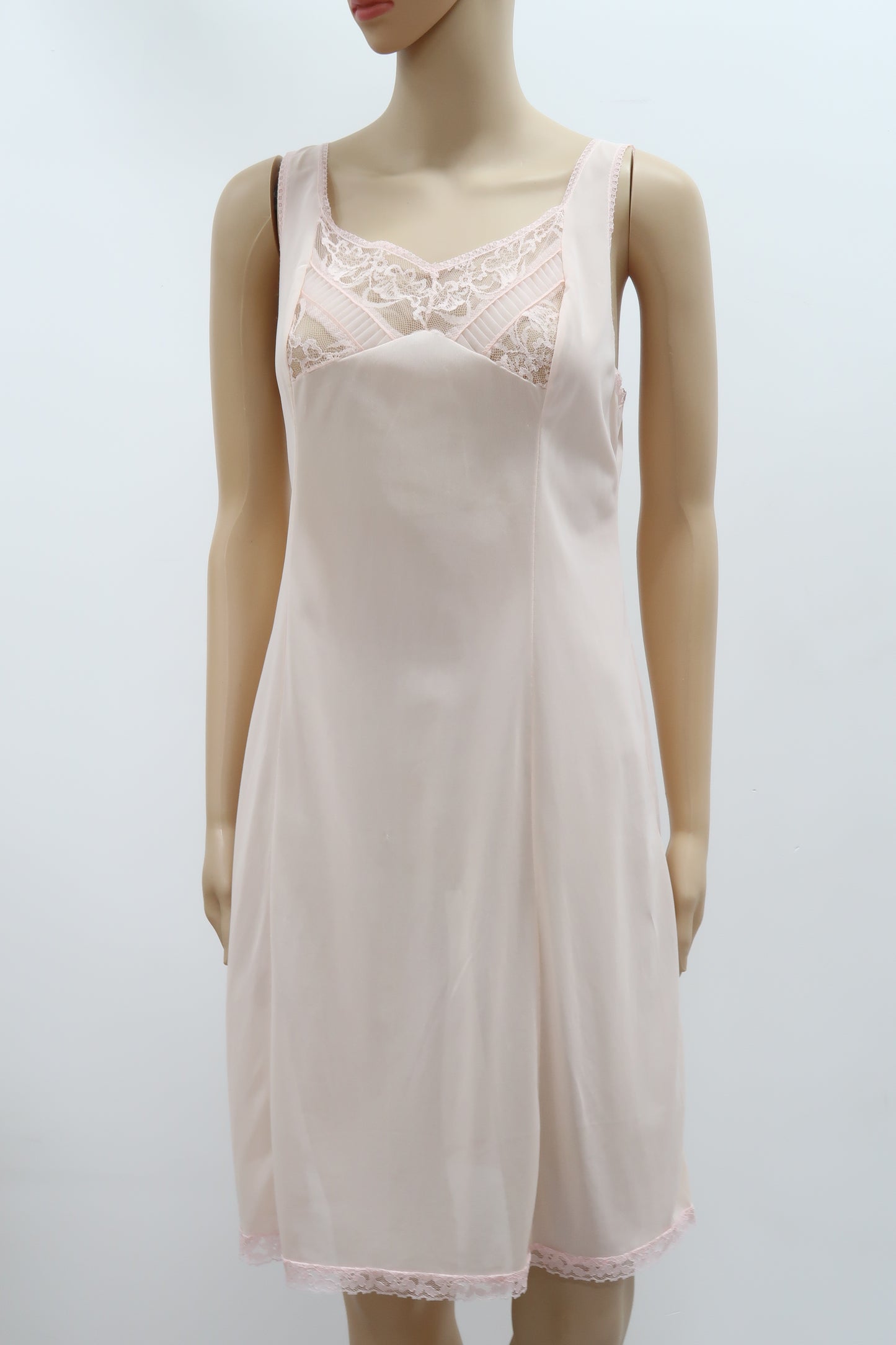 Robe de nuit rose poudré - L