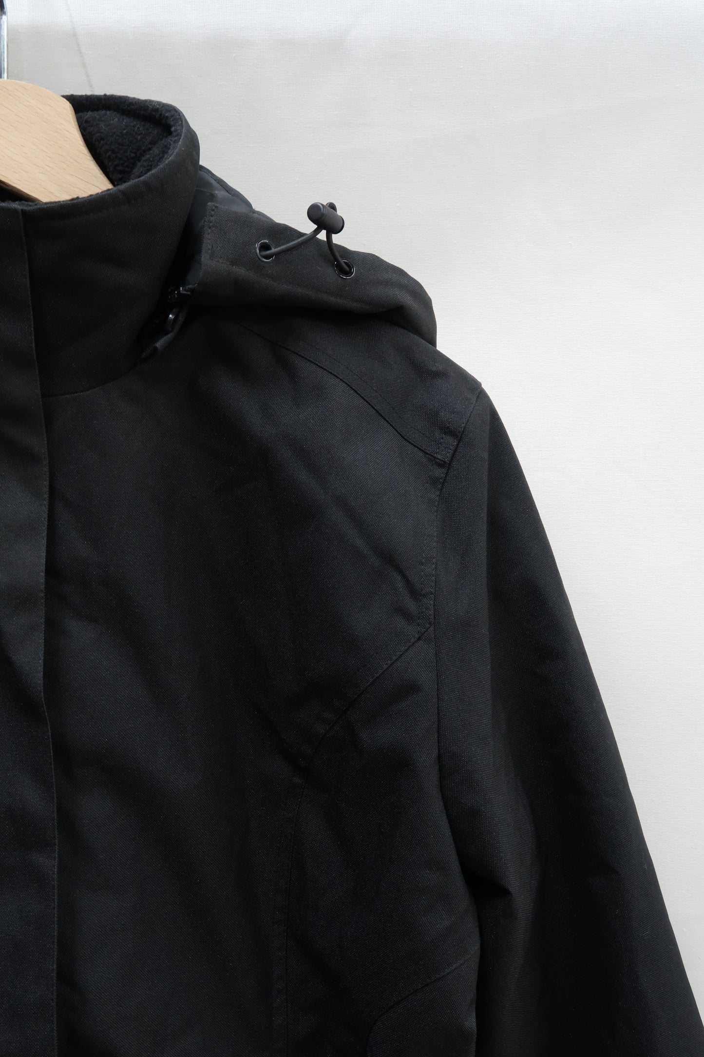 Manteau imperméable noir à capuche - Kariban - L