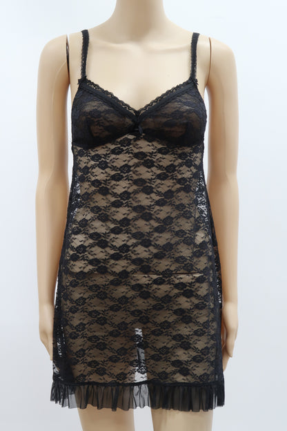 Robe en dentelle noire - H&M - S