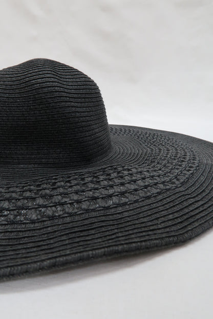 Chapeau en paille noir - New Look