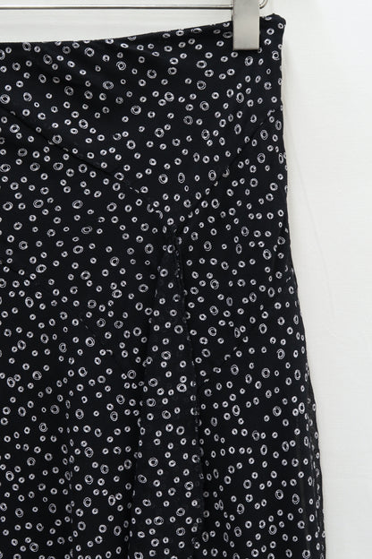 Jupe longue noire à motifs pois blanc - Emma Pernelle - L