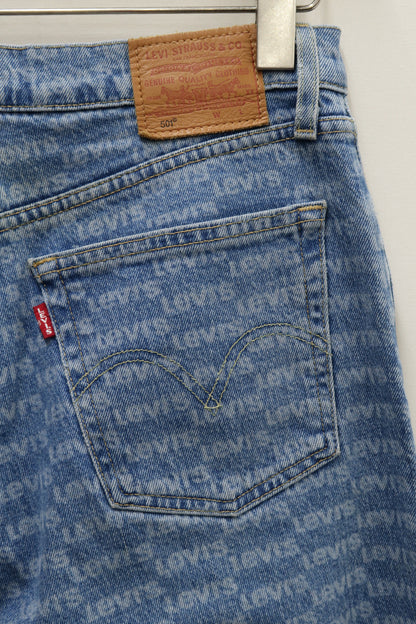 Jean coupe 501 bleu clair à motifs - Levi's - W29 L28