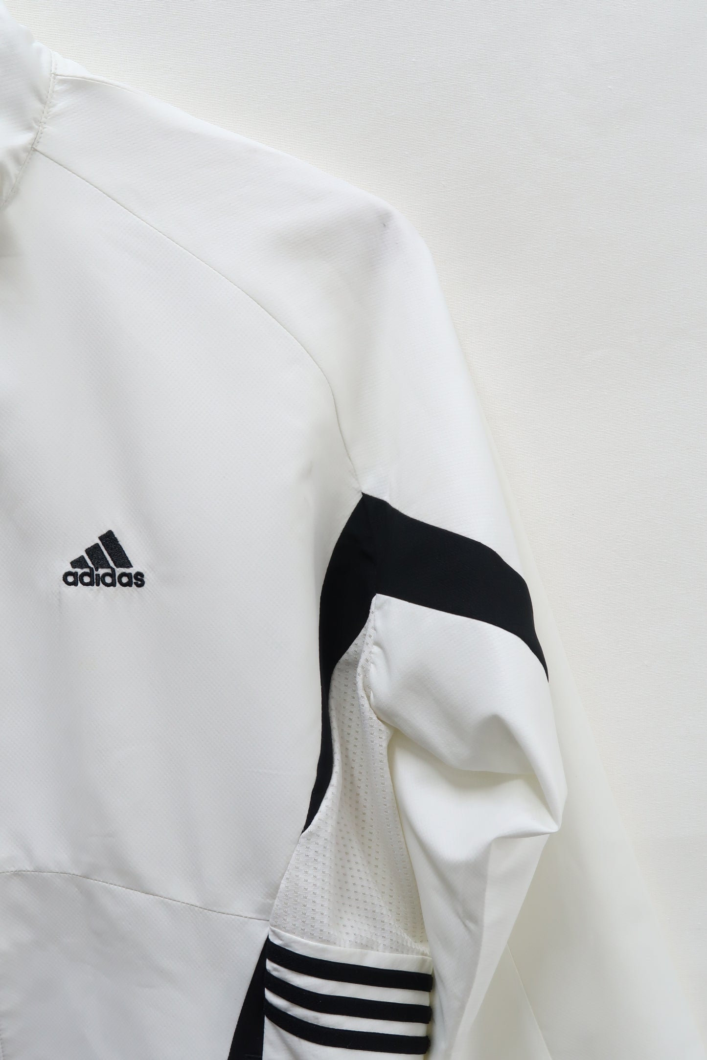 Veste blanche et noire vintage - Adidas - S