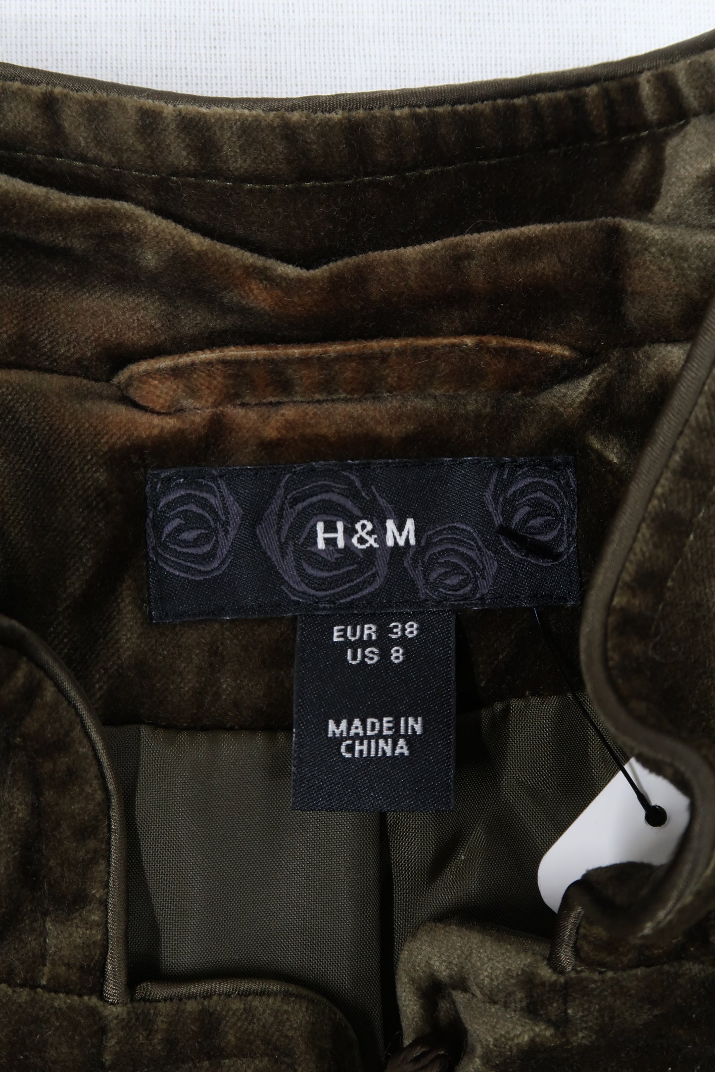 Veste en velour khaki - H&M - M