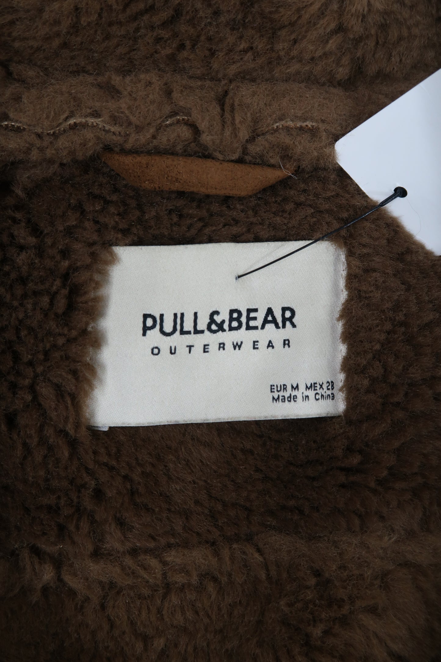 Manteau camel doublé de fourrure - Pull&Bear - M