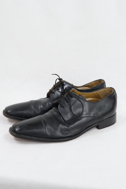 Chaussures oxford noires en cuir - John Wood - 42