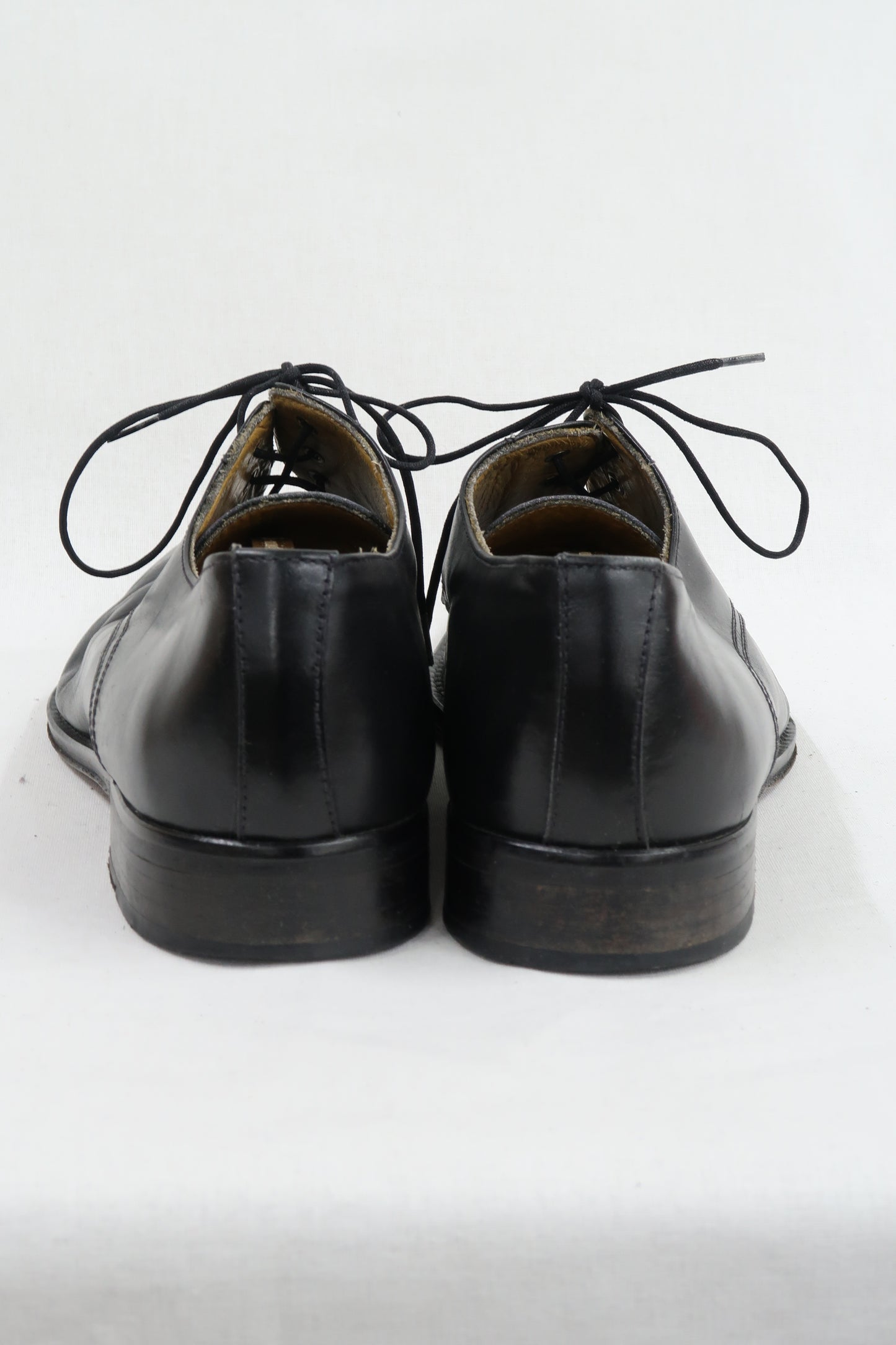 Chaussures oxford noires en cuir - John Wood - 42