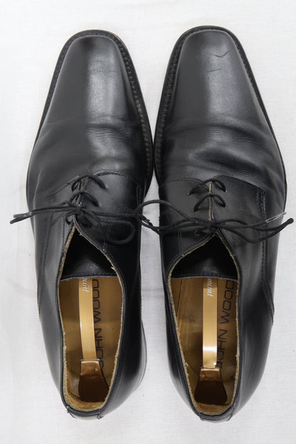 Chaussures oxford noires en cuir - John Wood - 42