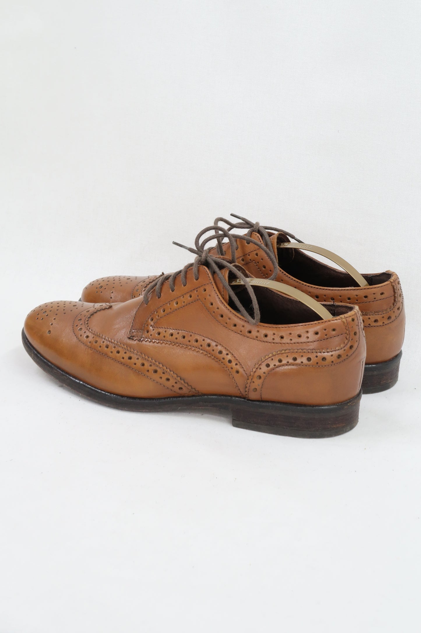 Chaussures oxford marron clair en cuir - Minelli - 39