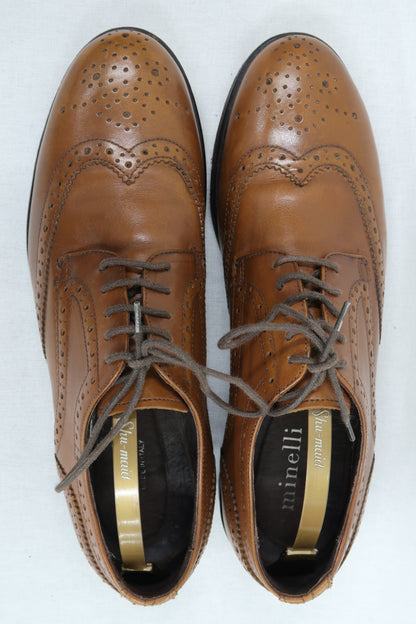 Chaussures oxford marron clair en cuir - Minelli - 39