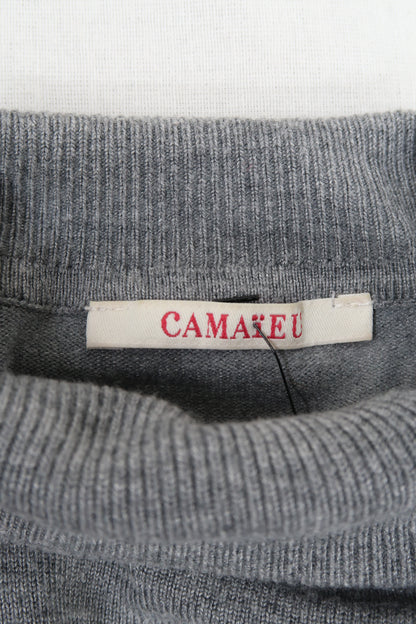 Pull gris à col roulé - Camaïeu - XS