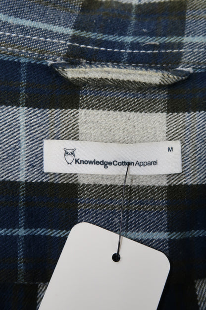 Chemise à carreaux bleu, crème et marron - Knowledge cotton apparel - M