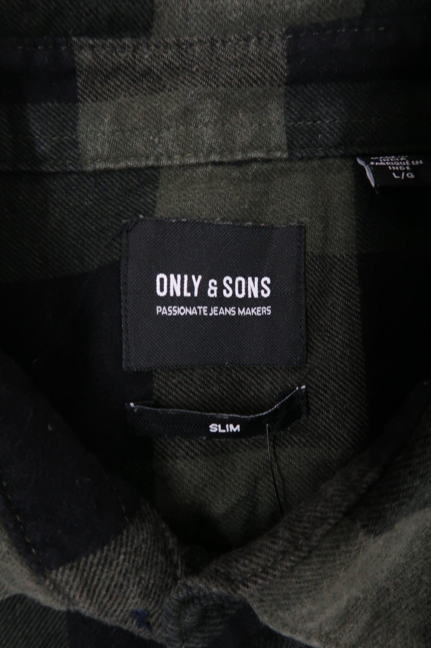 Chemise à manches longues à carreaux - Only & Sons - L