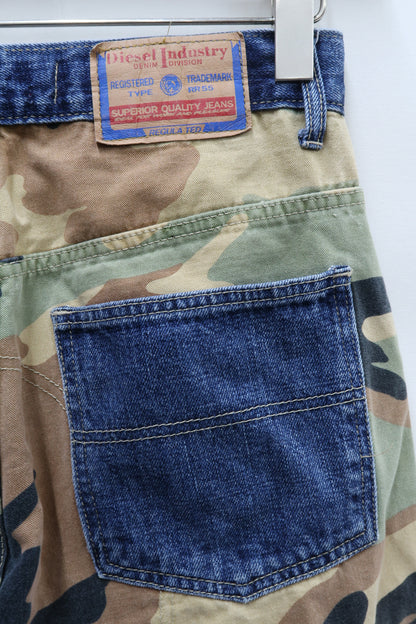 Jean bleu à motif army au dos - Diesel -  W22