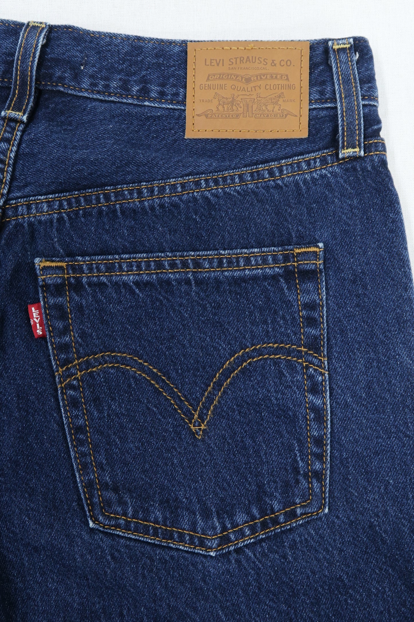 Jeans bleu foncé coupe Ribcage straight ankle - Levi's - W30 L29