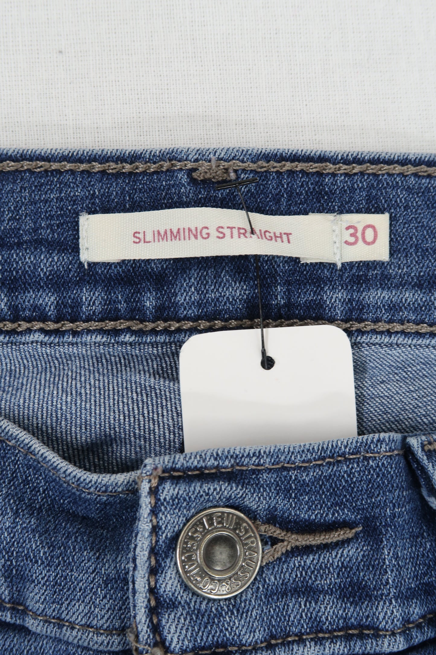 Jeans bleu coupe slimming straight - Levi's - W30 L32