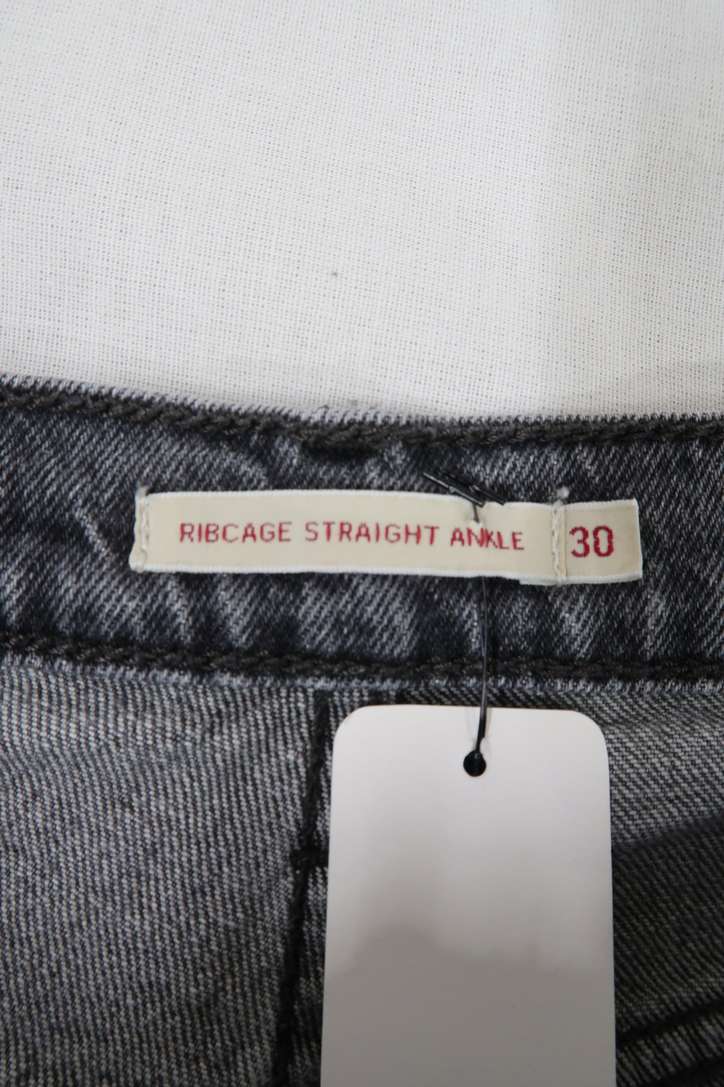 Jeans gris coupe Ribcage straight ankle - Levi's - W30 L27