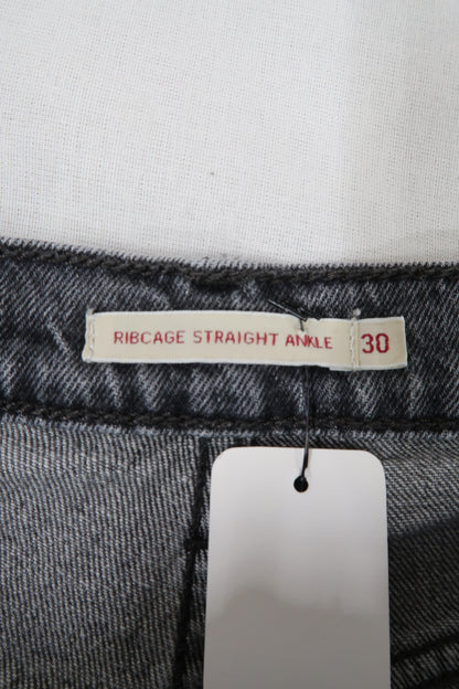 Jeans gris coupe Ribcage straight ankle - Levi's - W30 L27