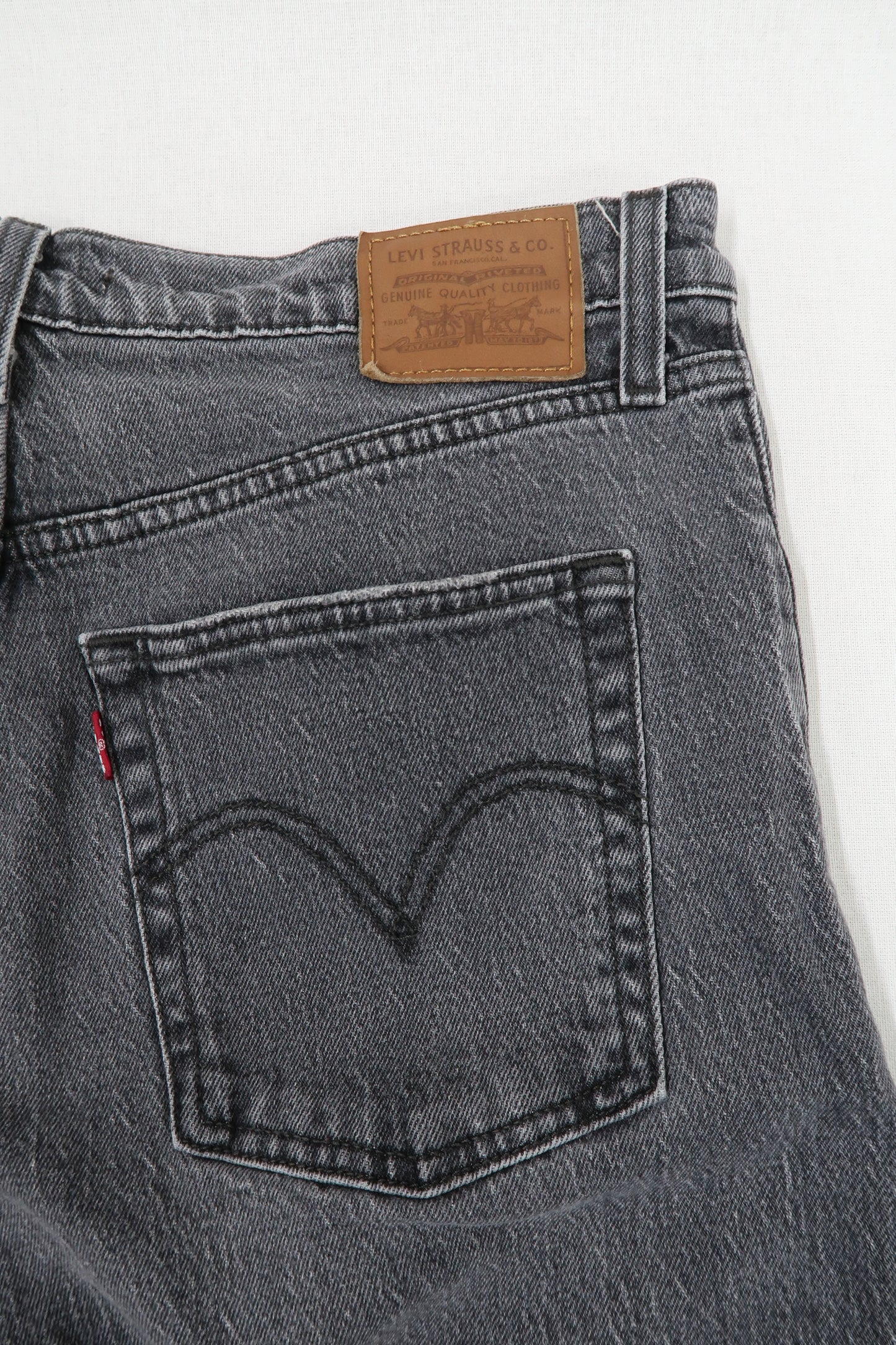 Jeans gris coupe Ribcage straight ankle - Levi's - W30 L27