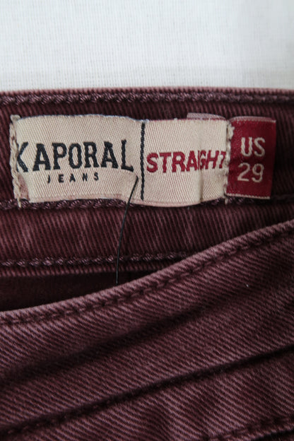 Pantalon straight bordeaux - Kaporal - W29