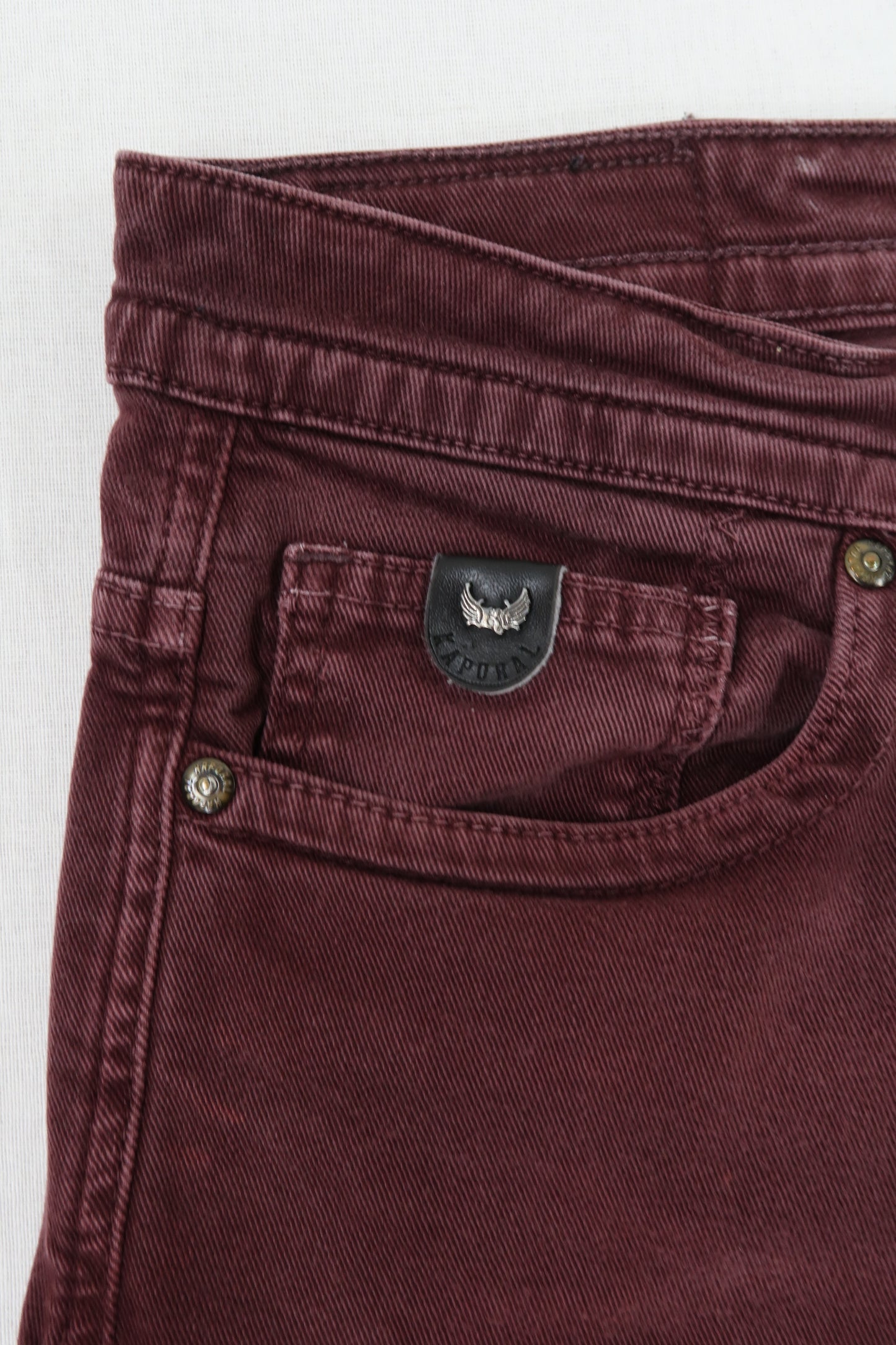 Pantalon straight bordeaux - Kaporal - W29