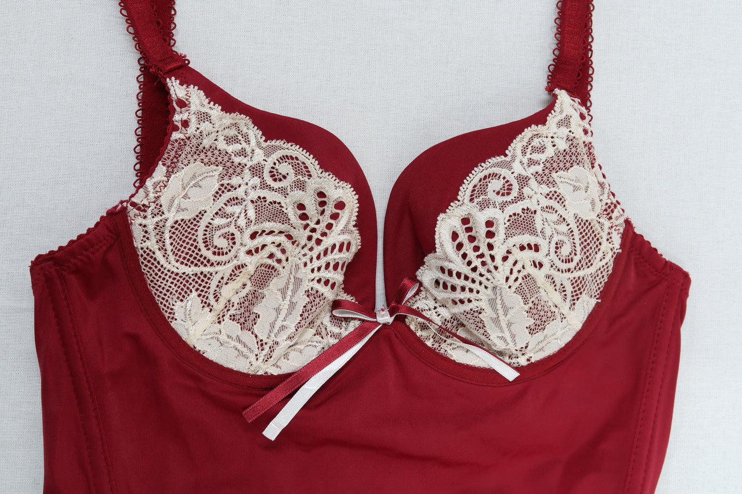 Corset rouge et blanc - B Sexy Lingerie & Fashion - S