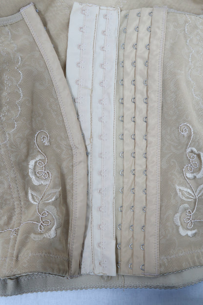 Corset beige à motifs - M