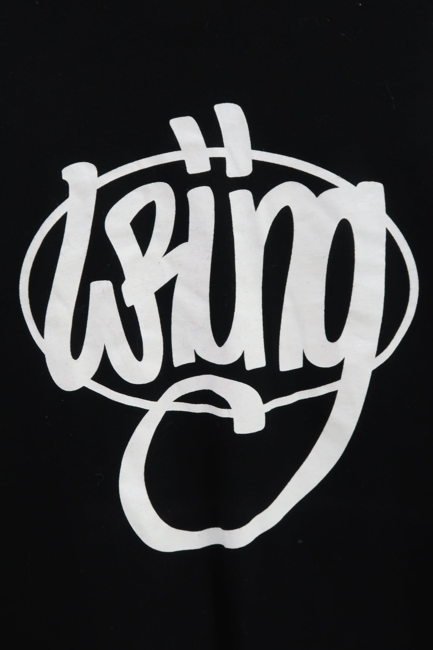 T-shirt noir à flocage blanc - Wrung - XL